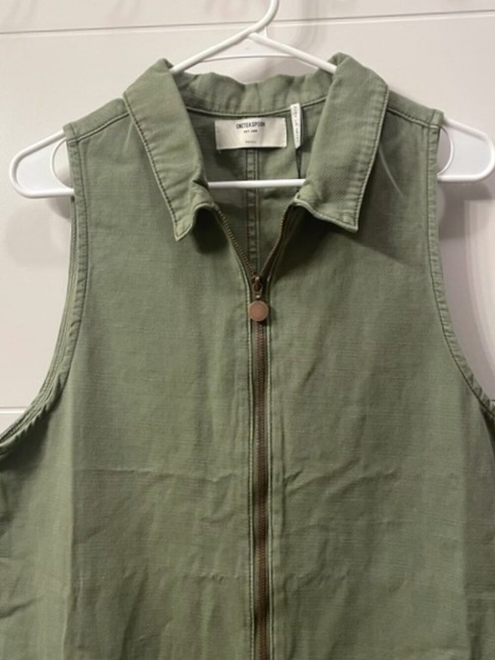 NWT One Teaspoon Braxton Mini Utility Jumpsuit Romper Green Size Small - Picture 6 of 16